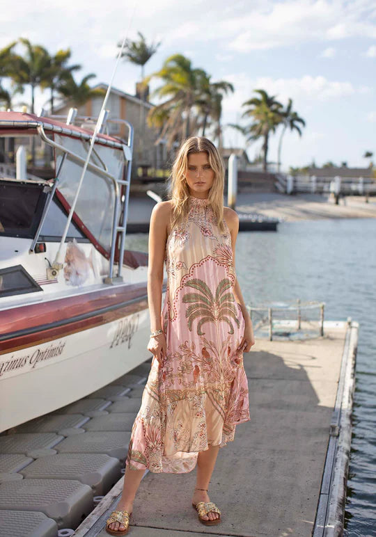 Midi Dress - Botanica Tropical