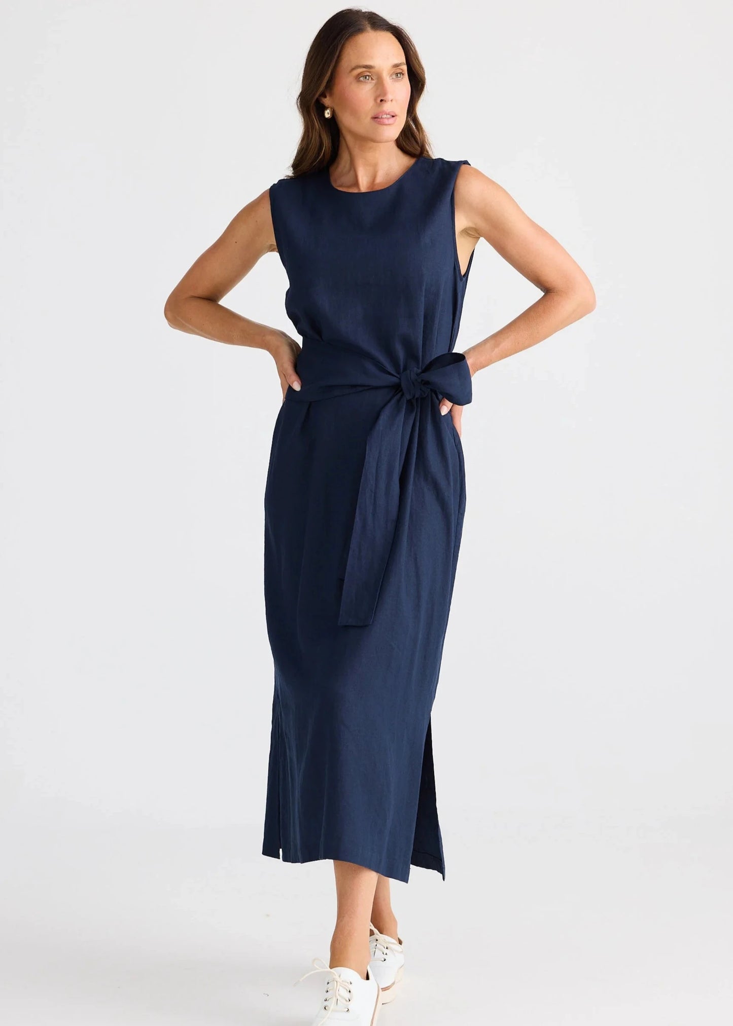 Turning Point Dress - Navy