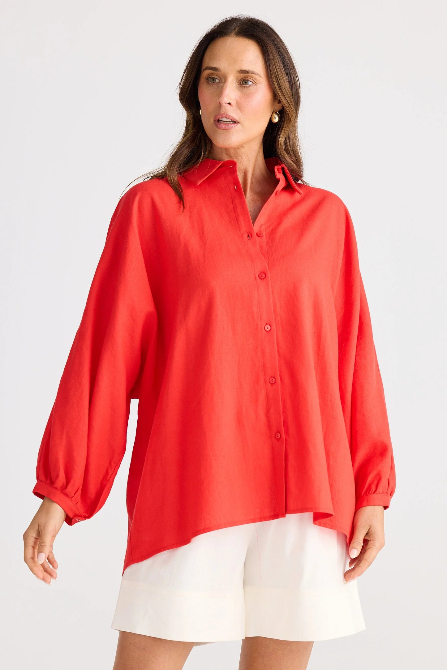 Monty Shirt - Poppy Red
