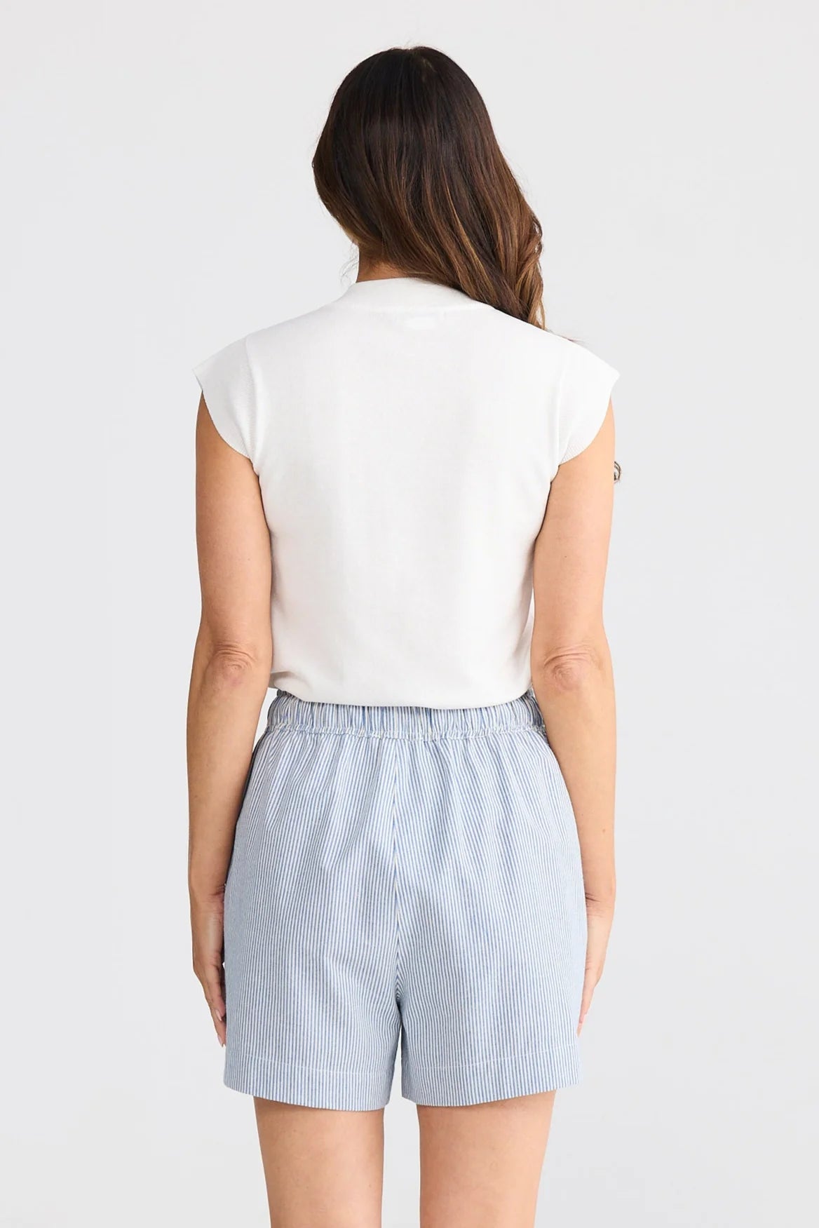 Bobbi Short - Blue Pinstripe
