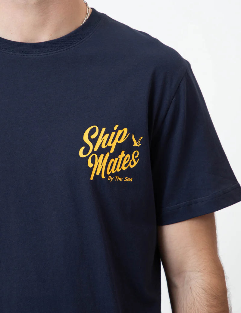 Ship Mates Reginald SS Tee - Navy