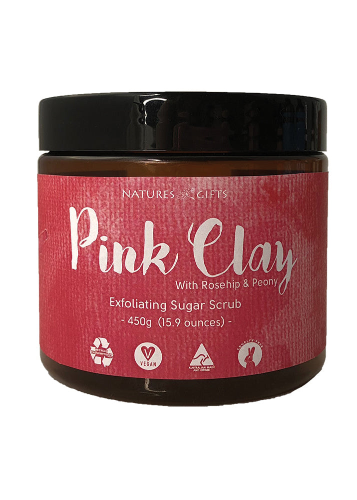Pink Clay Exfoliating Sugar Scrub