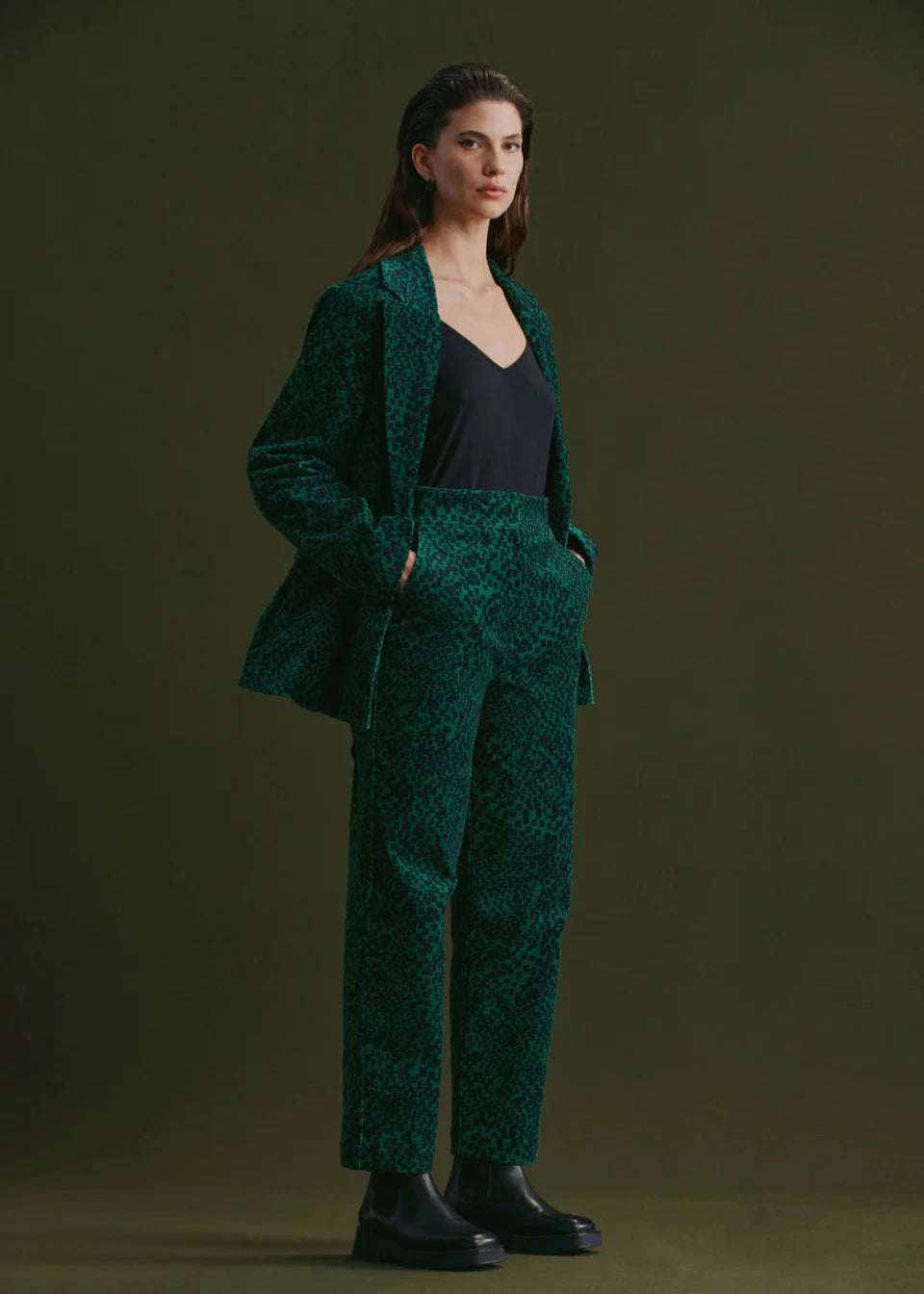 Atles Jacket - Green Sinda Print