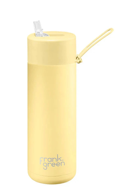 Stainless Steel Ceramic Reusable Bottle - Buttermilk 20oz