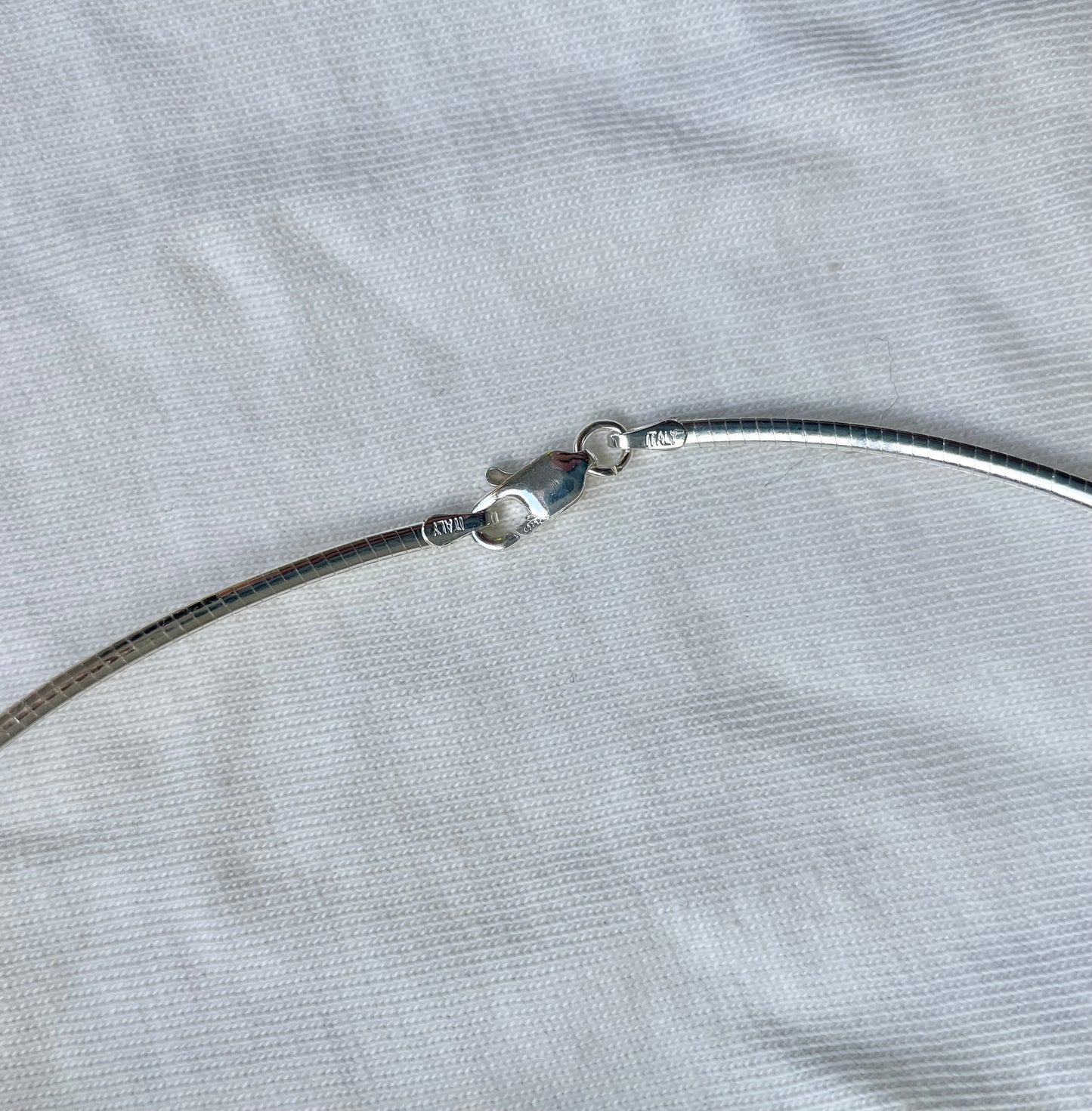 Thin Silver Choker