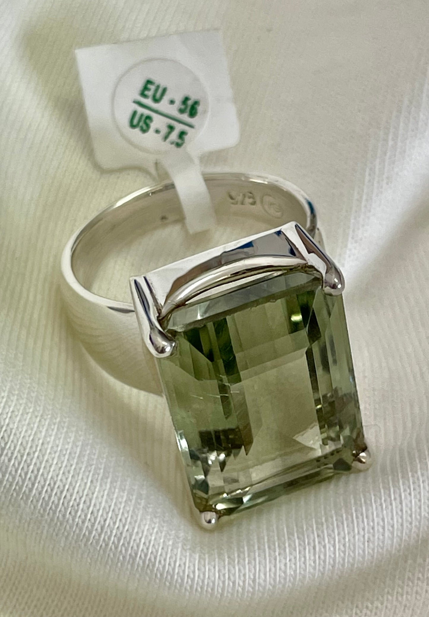 Green Amethyst Ring