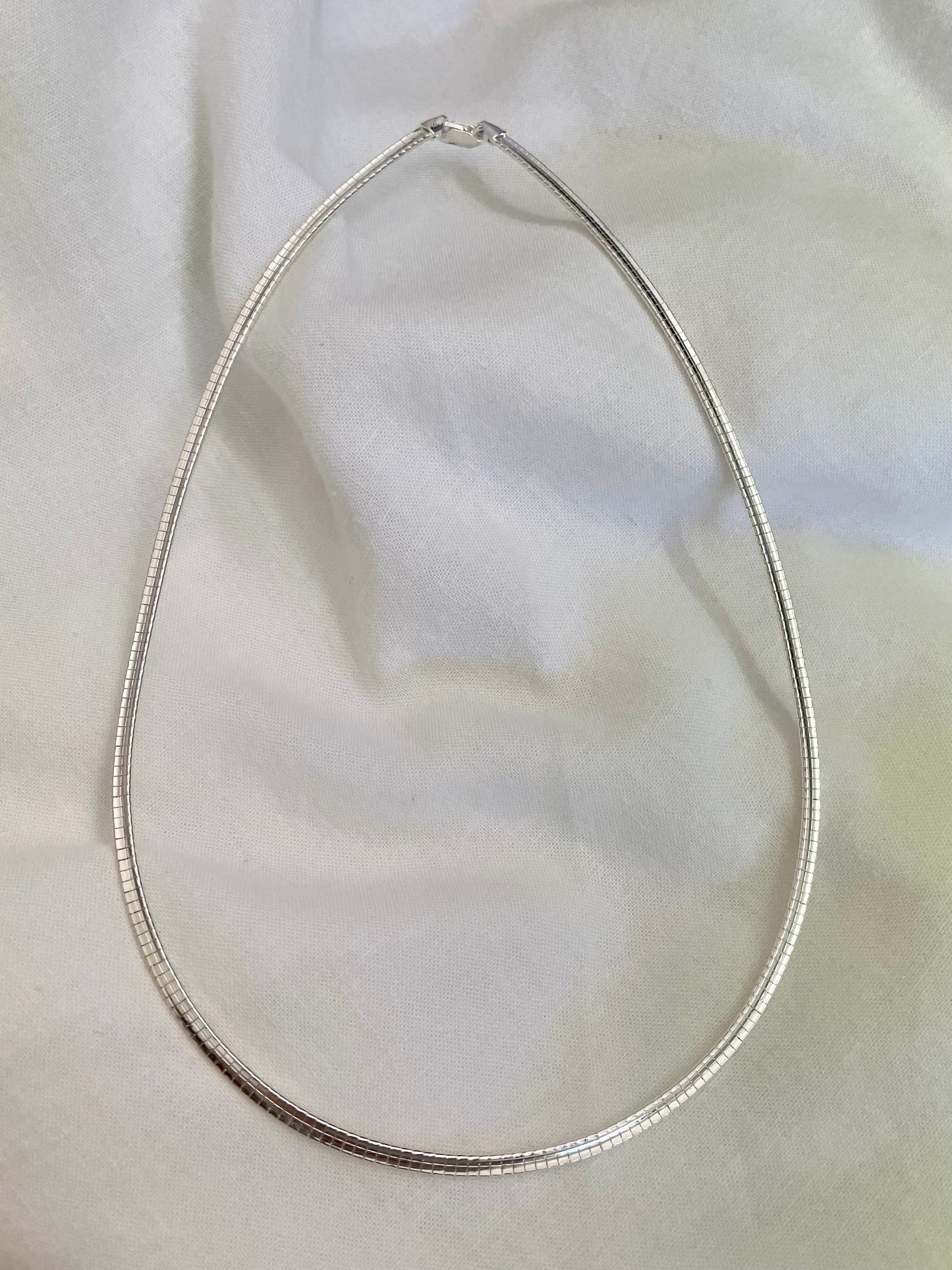Thick Silver Choker