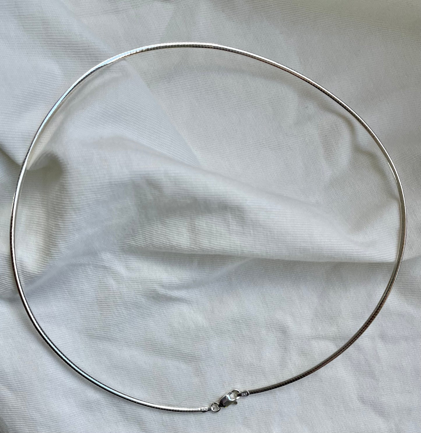 Thin Silver Choker