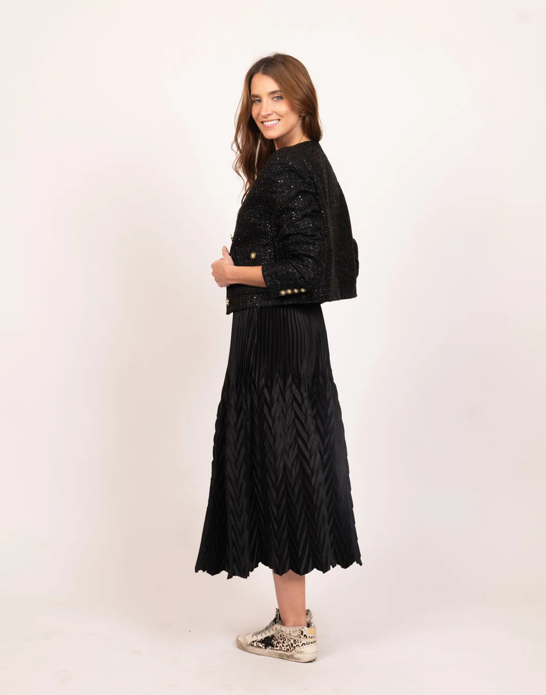 Kate Jacket - Black Tweed