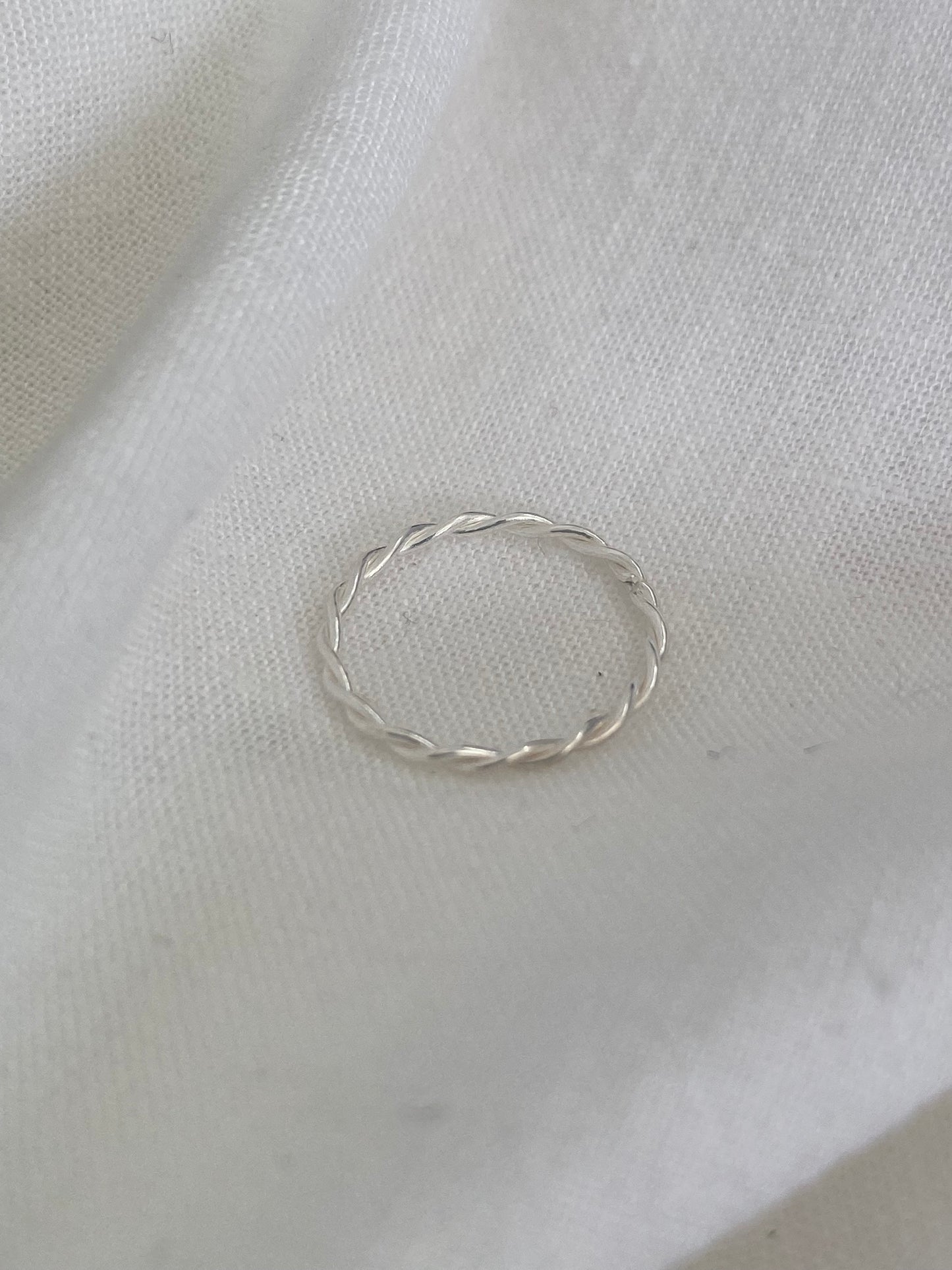 Silver Twisted Ring
