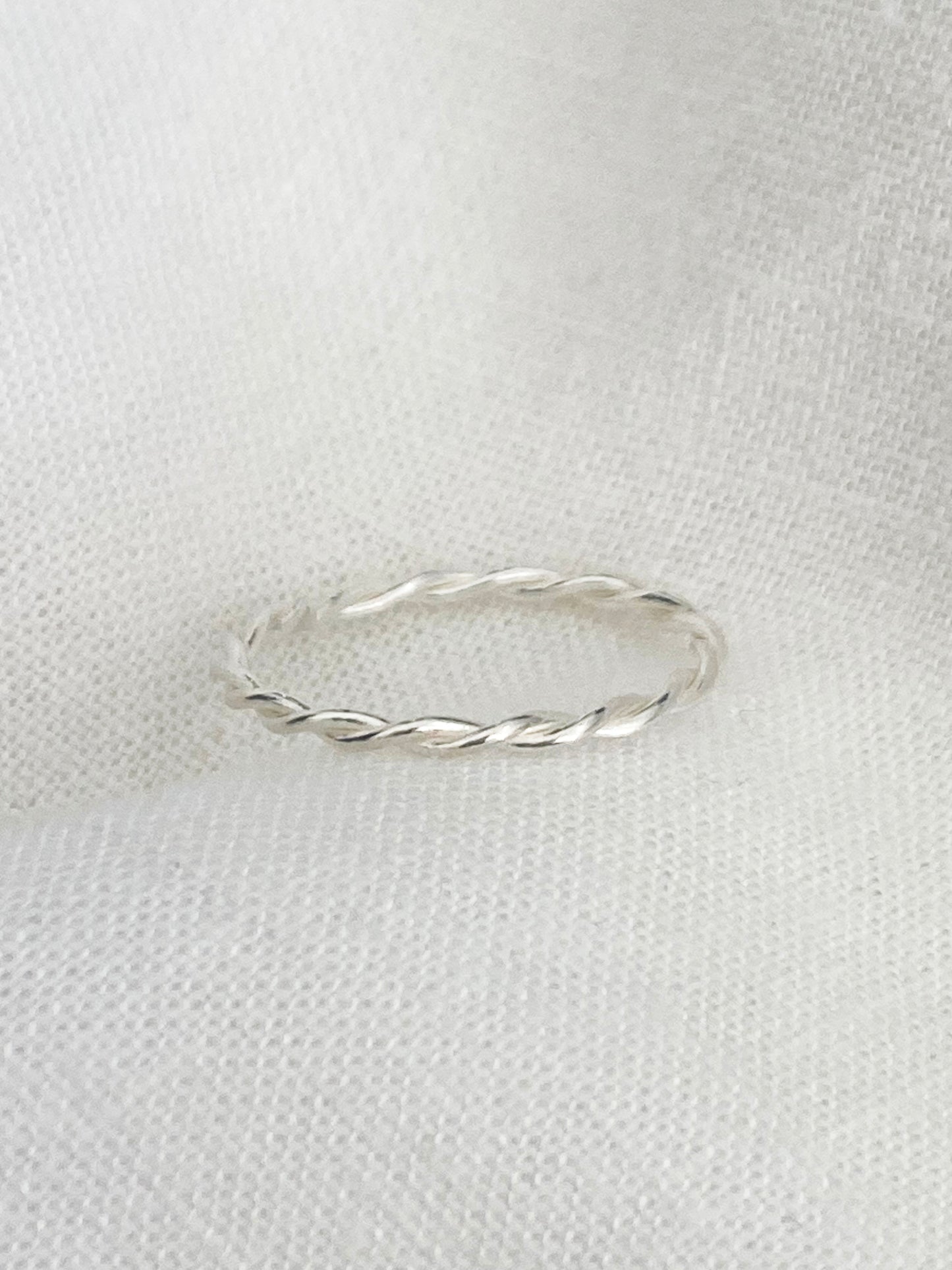 Silver Twisted Ring