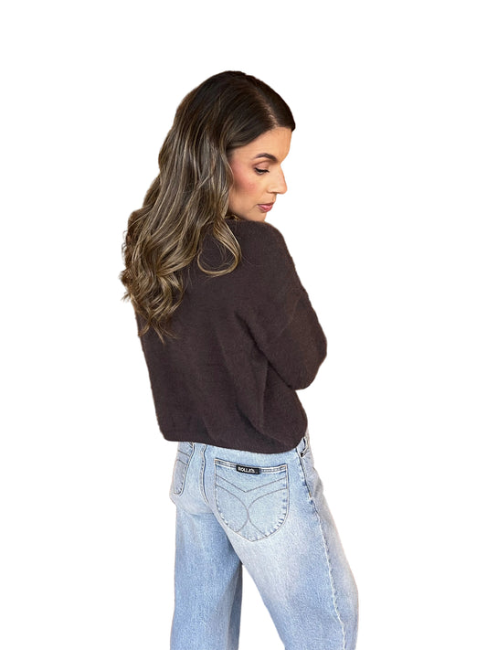 Fluffy Jumper - Dark Chocolate