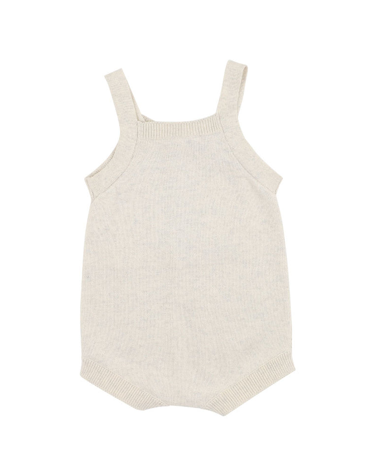Australiana Organic Kookaburra Knit Bodysuit - Cream Marl