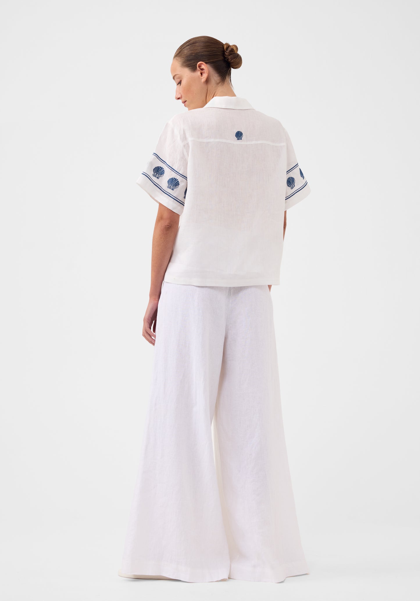 Alpheus Embroidered Shirt - White