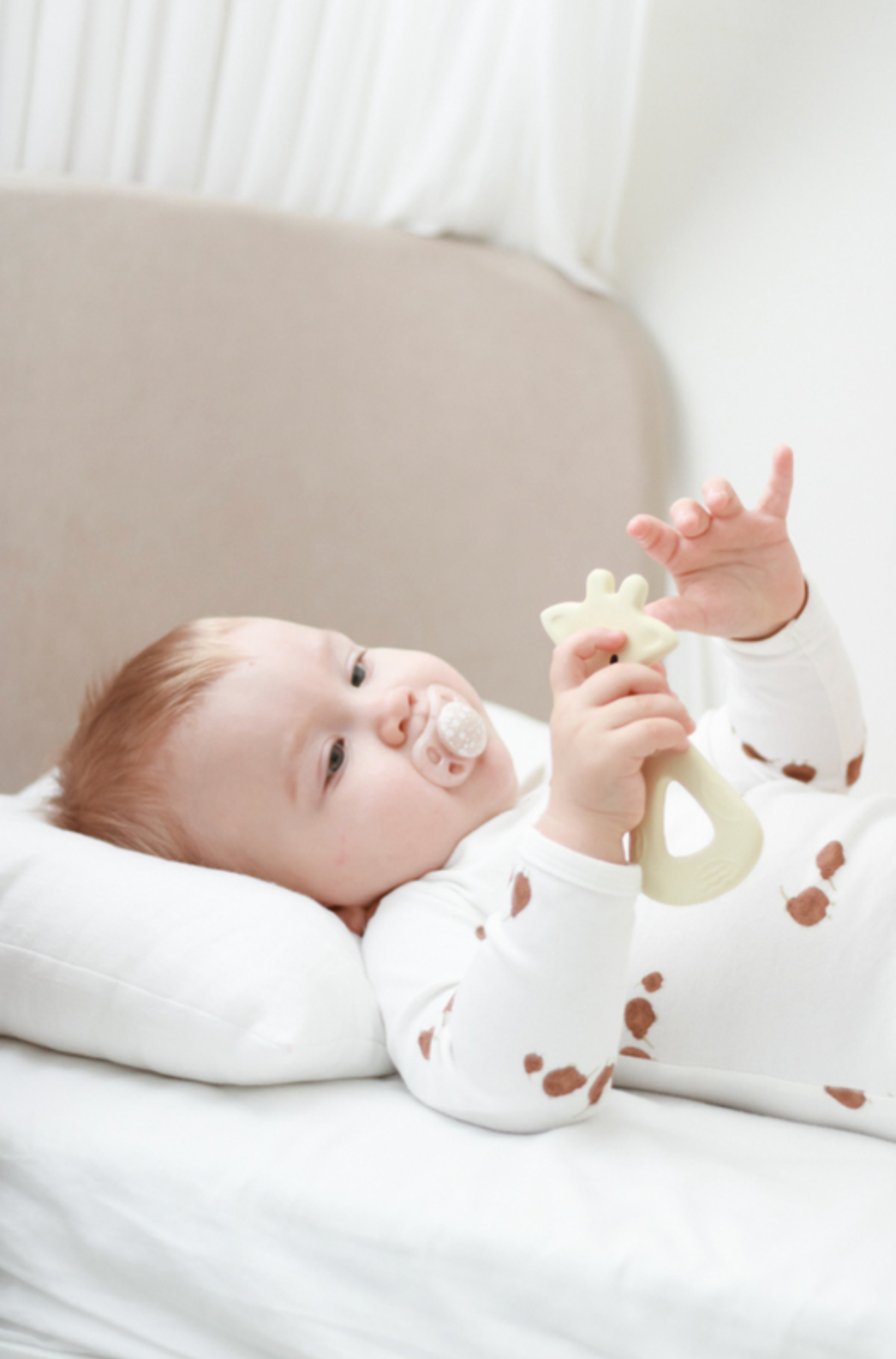 Rubber Giraffe Flat Teether