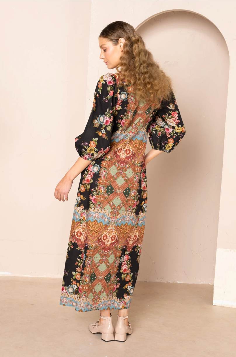 Renne Round Neck Maxi Dress