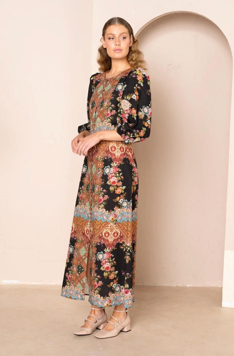 Renne Round Neck Maxi Dress