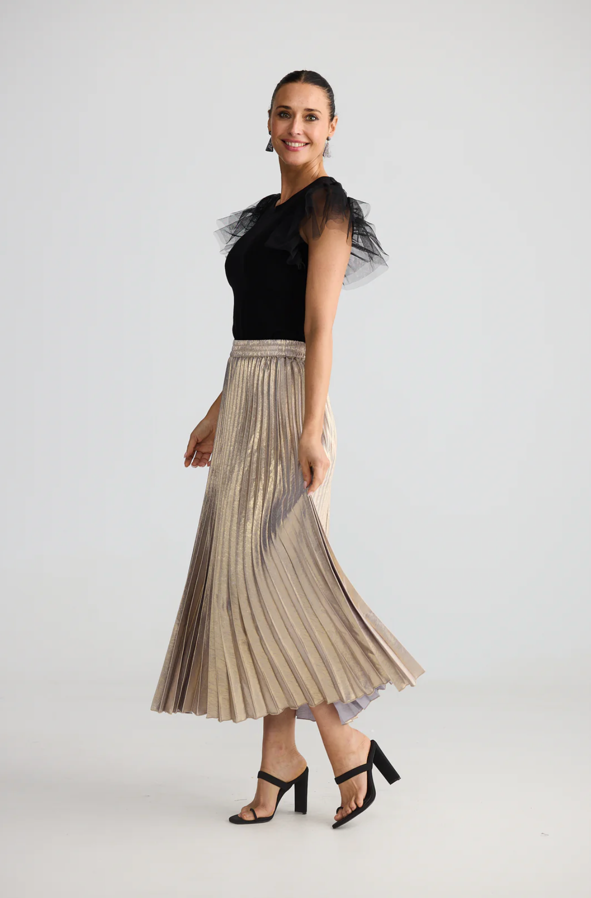 Alias Pleated Skirt - Titanium