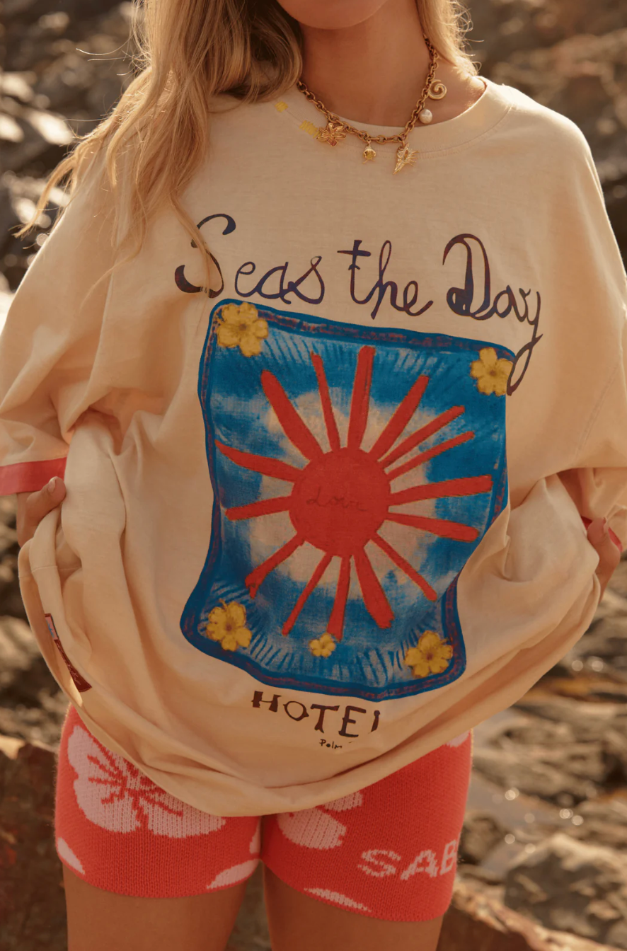 Seas the Day Hotel Tee - Sand