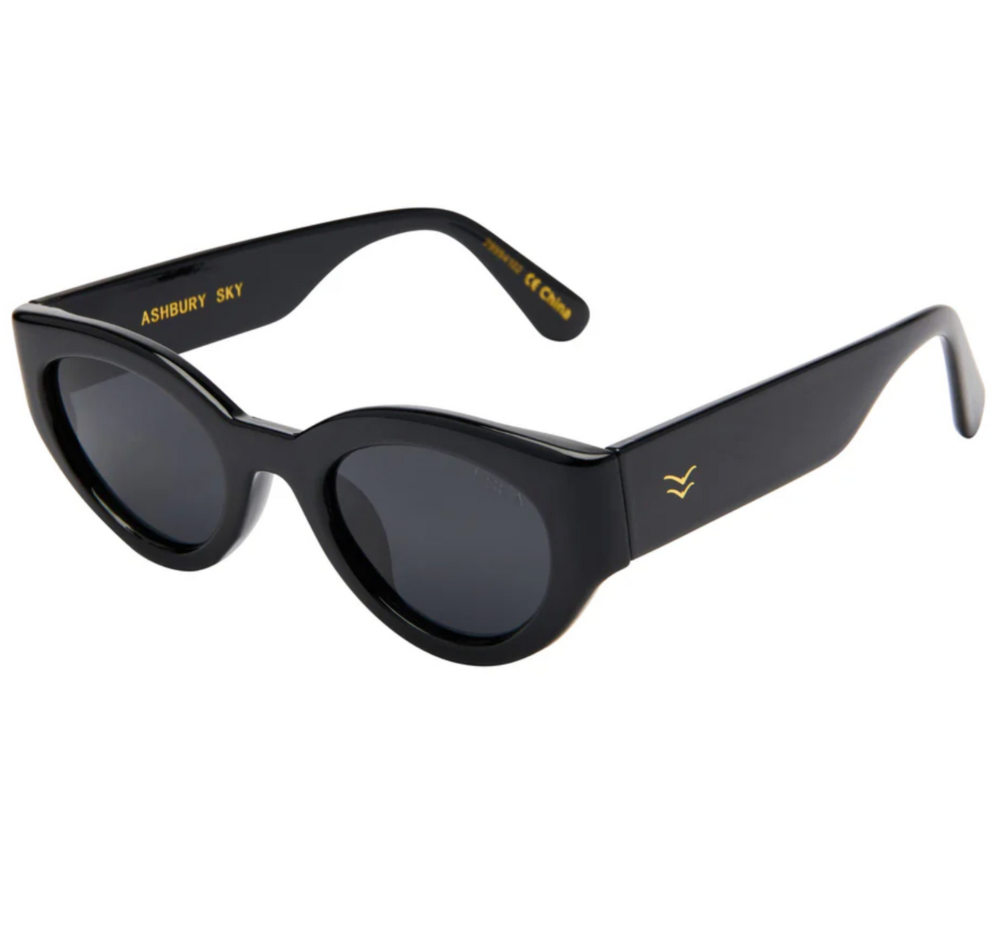 Ashbury Sunglasses - Sky Black/Smoke