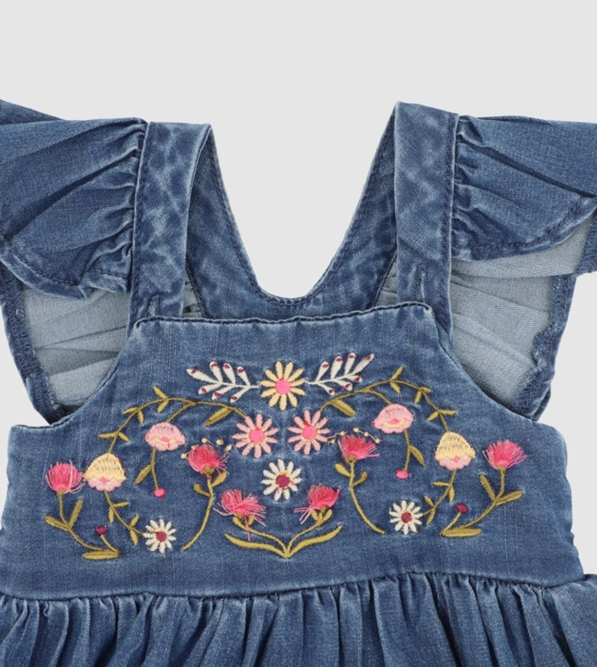 Wild Horses Denim Dress - Baby