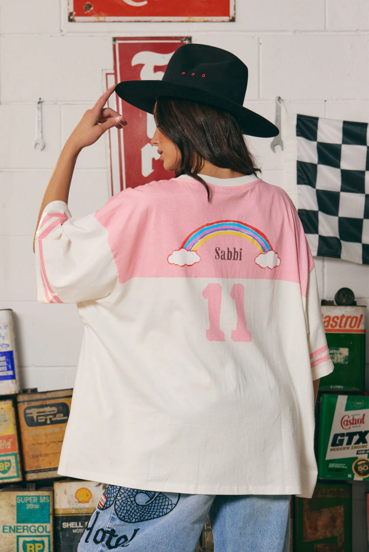 The Oversized Pony Club Tee - Pink