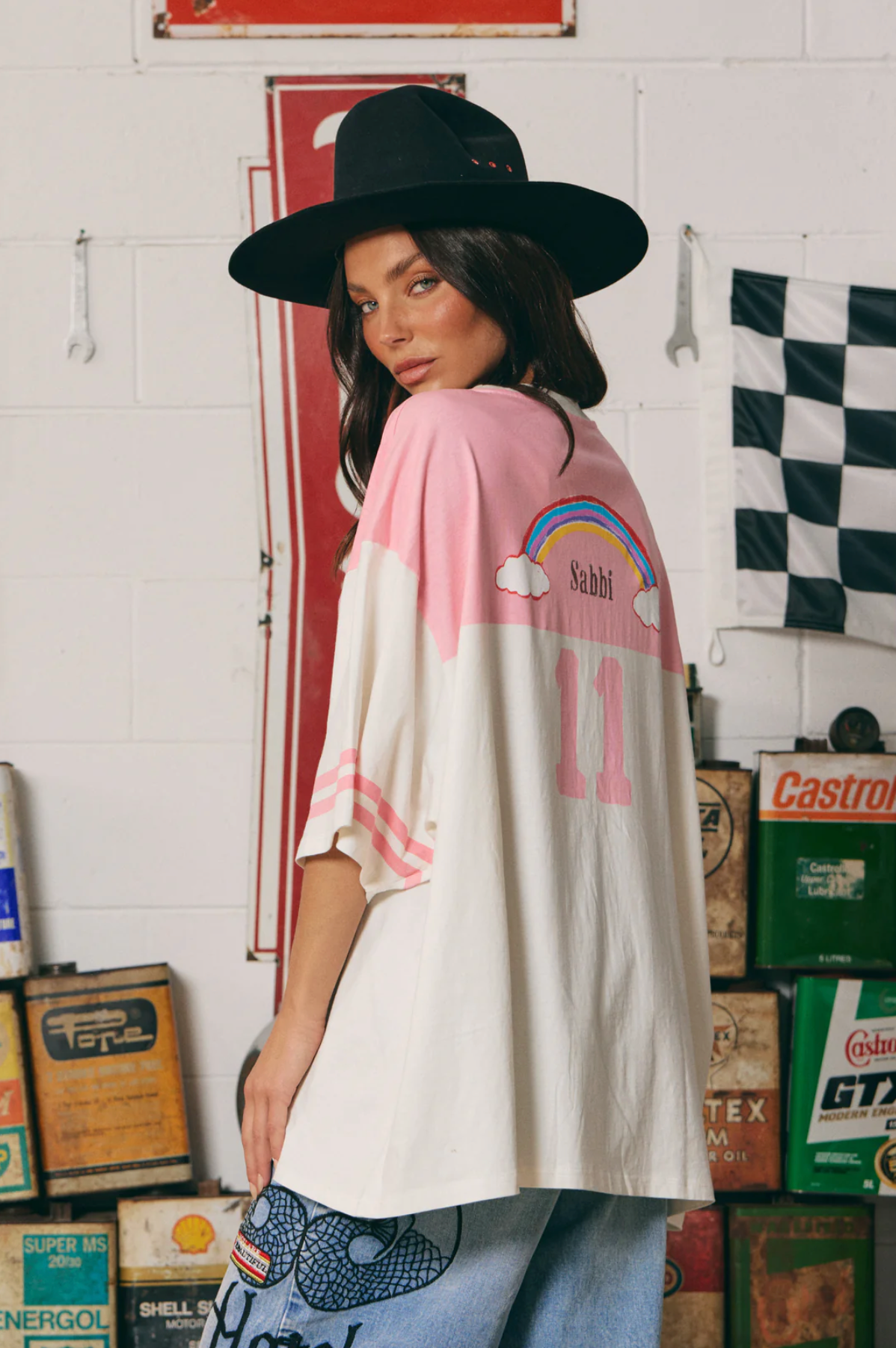 The Oversized Pony Club Tee - Pink