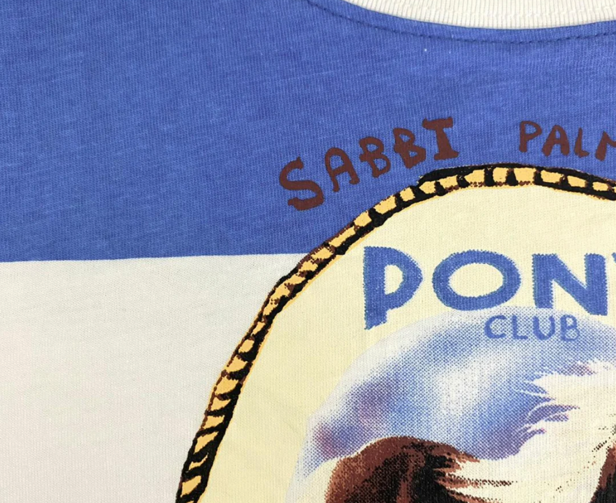 The Oversized Pony Club Tee - Blue