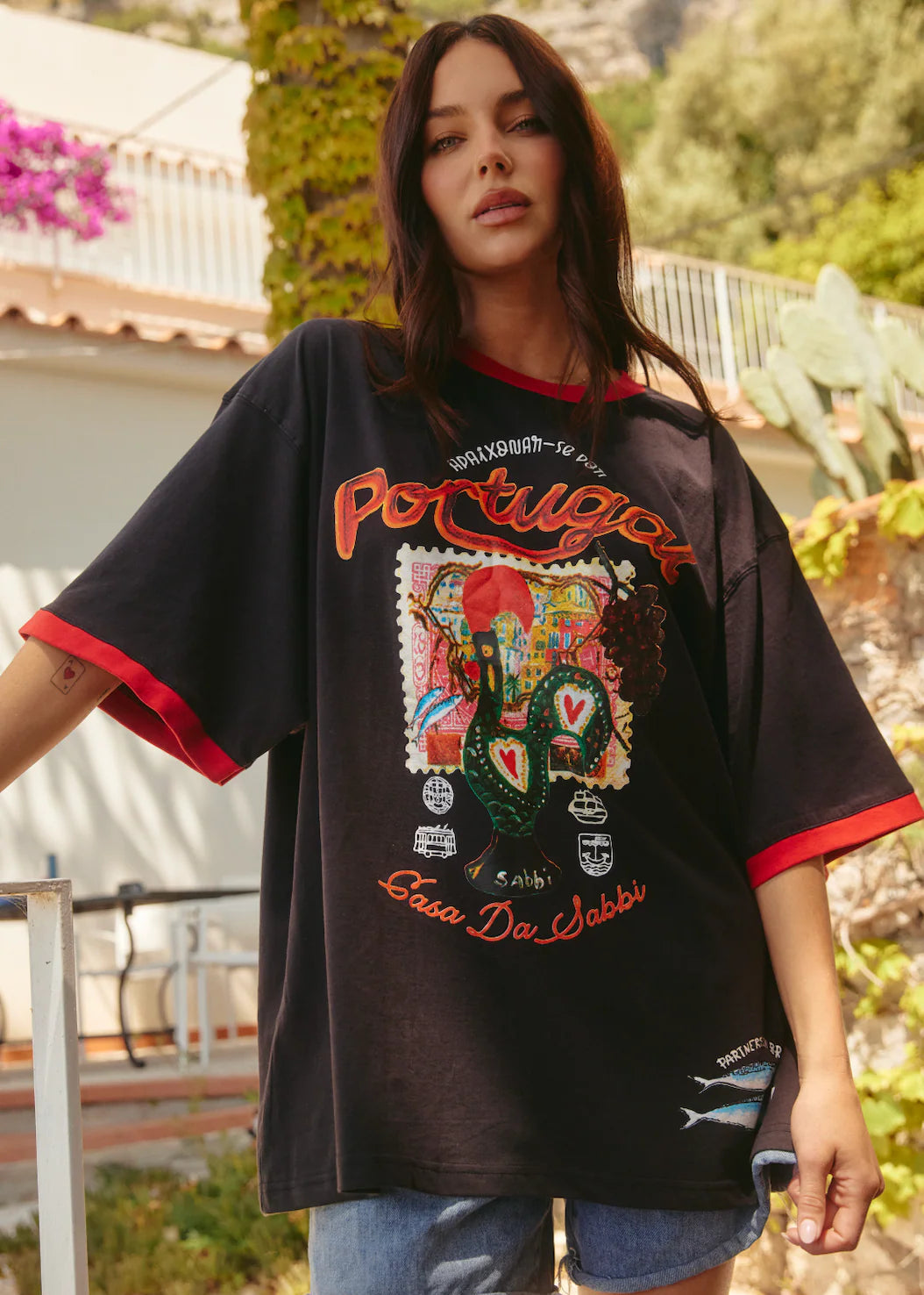 The Portugal Love Notes Tee - Black