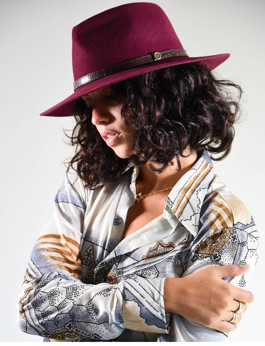 Fallen Broken Street - The DiNgo Felt Hat - Wine: M/L