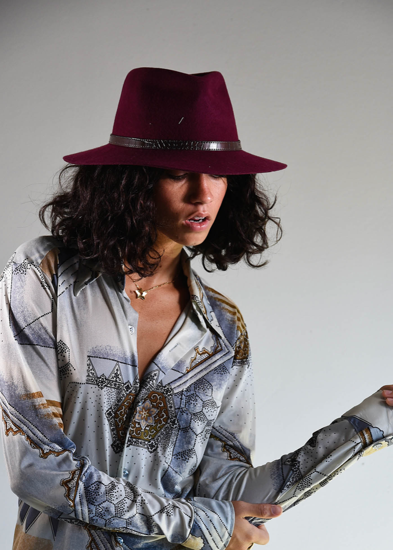 Fallen Broken Street - The DiNgo Felt Hat - Wine: M/L