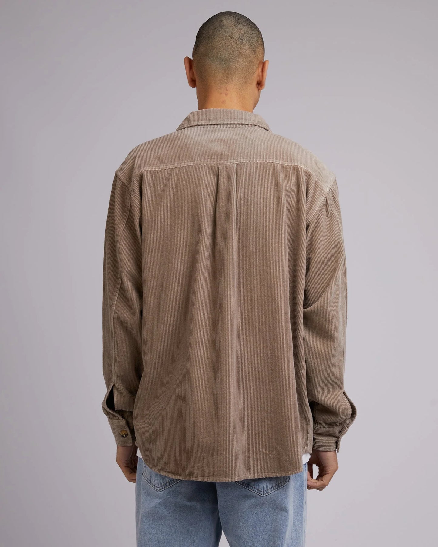 Cord Over Shirt - Mushroom