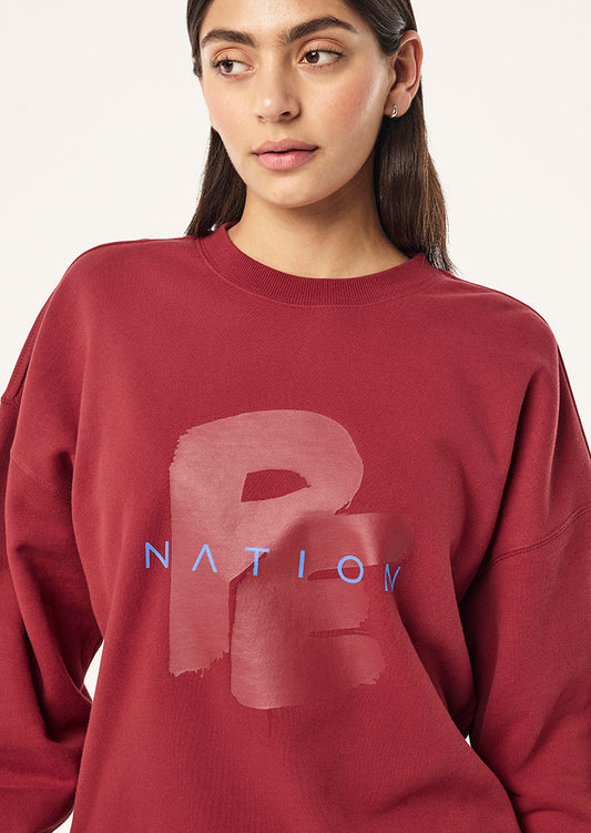 Tidal Oversized Sweat - Cherry