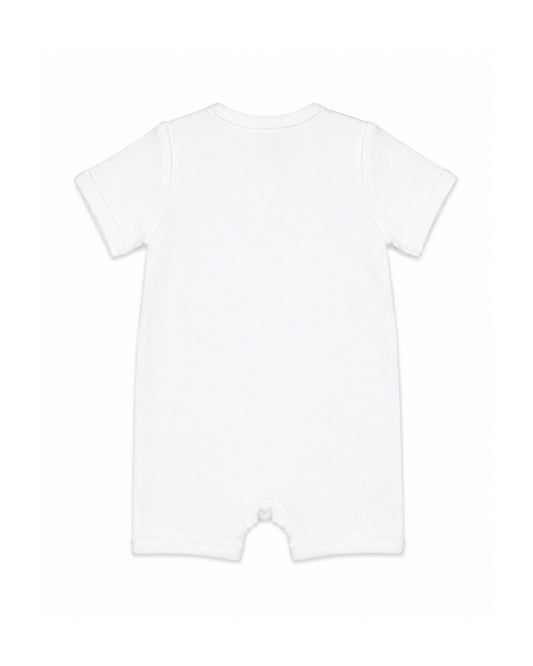 Taylor Organic SS Koala Zip Romper - Cloud