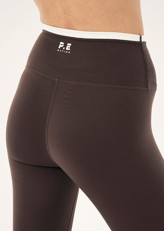 Vita Full Length Legging - Coffee/Whisper White