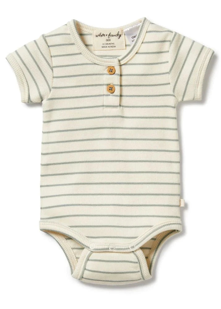Petit Sage Organic Henley Bodysuit