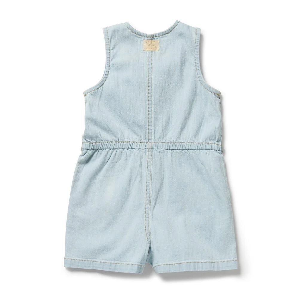 Organic Denim Jumpsuit - Denim