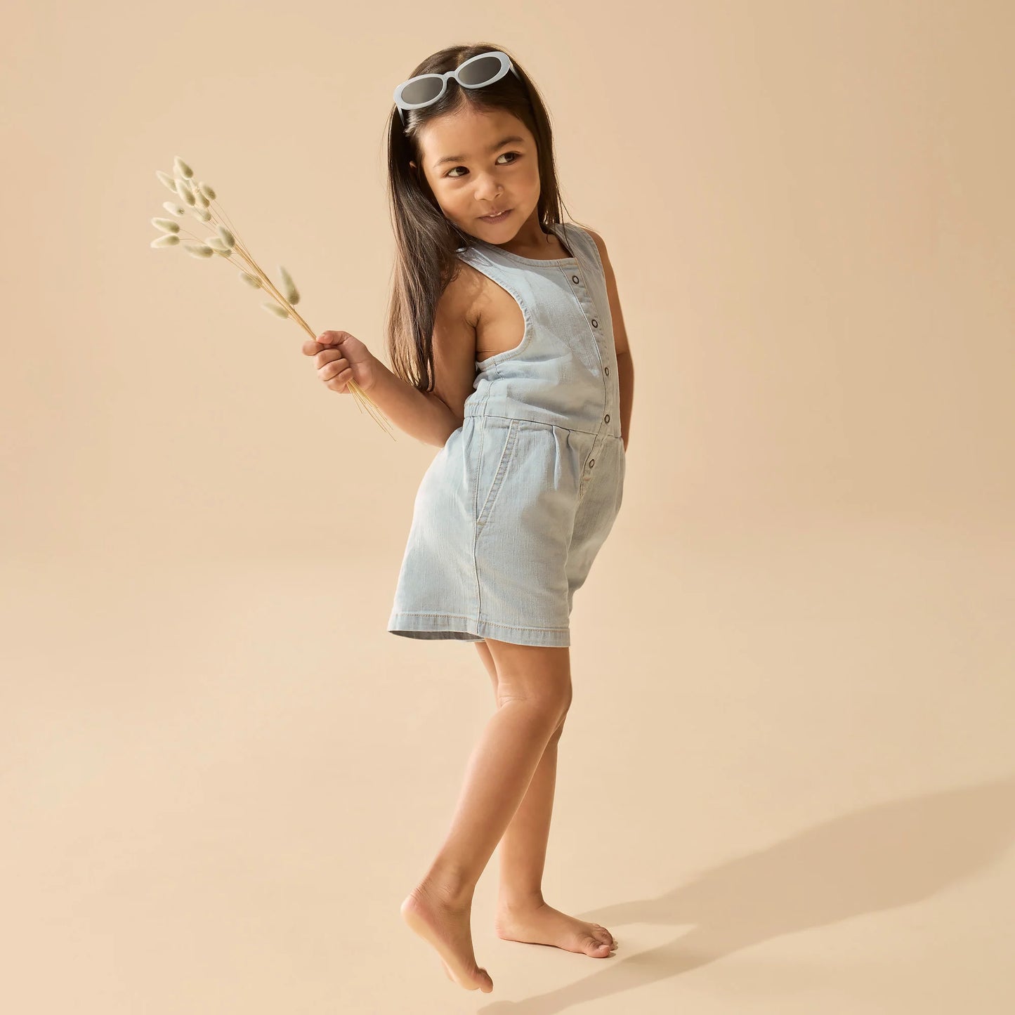 Organic Denim Jumpsuit - Denim