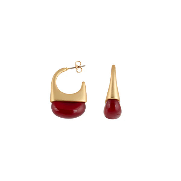 Poppy Earrings - Red
