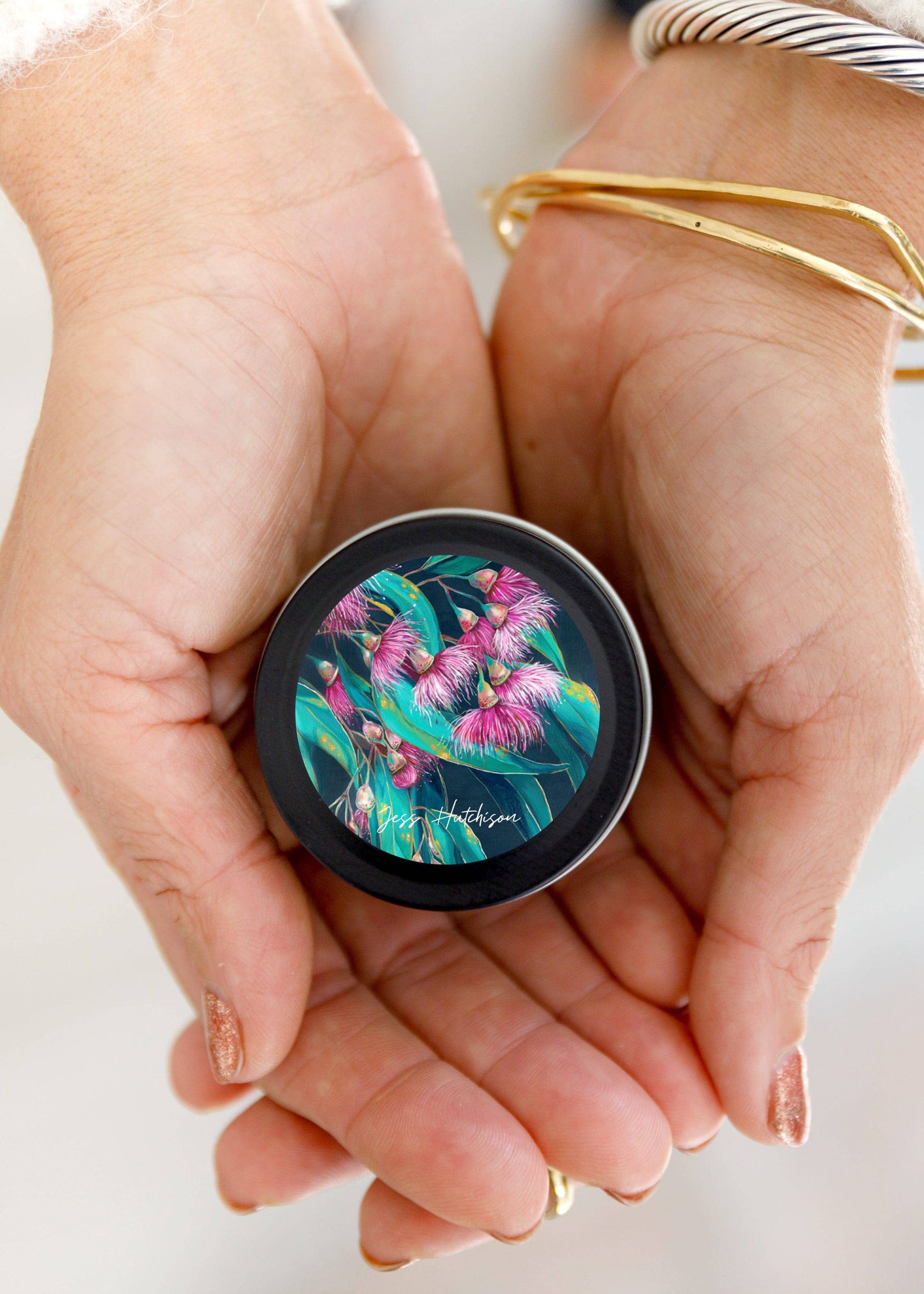 Aroma Pot - Australian artist candle tin - Australian Bush