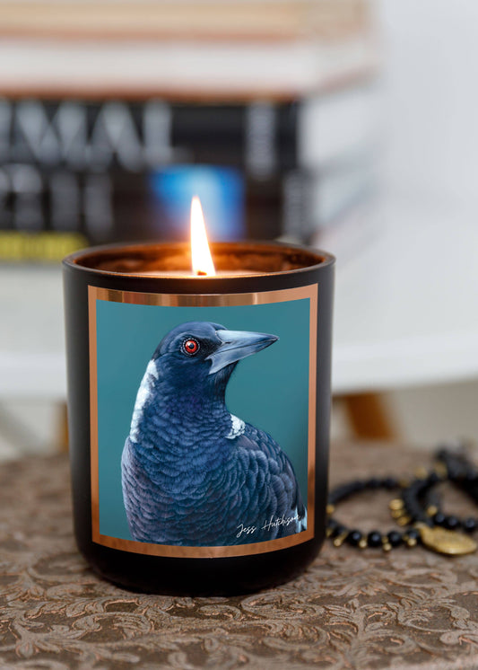 Australian artist soy candle | Patchouli Cedarwood | 50+hrs