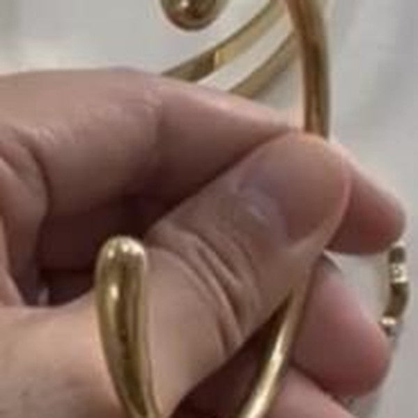 Twist Open Cuff - Gold