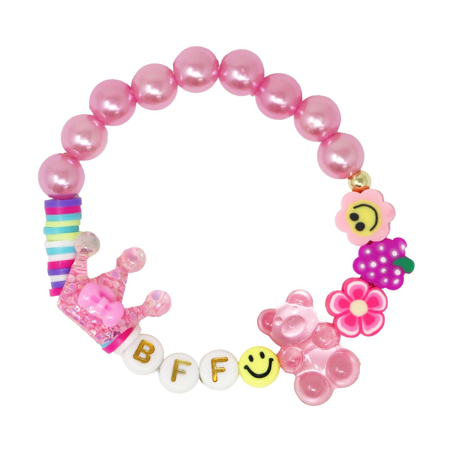 Pink Poppy - BFF Letter Candy Bracelet Set