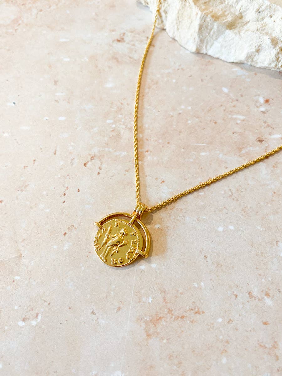 Pandora Necklace - Gold Plated Charm