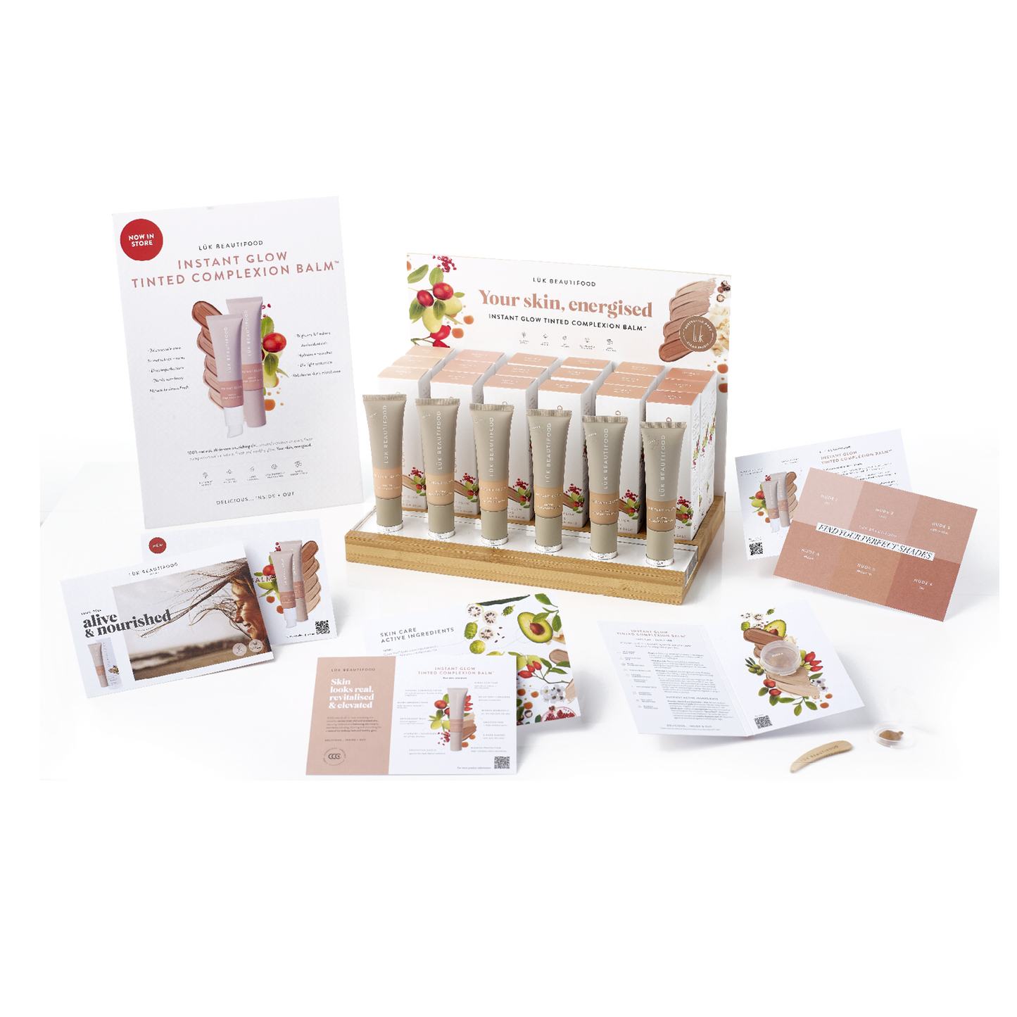 Luk Beautifood - NUDE 4 (Medium) - Instant Glow Tinted Complexion Balm 30ml