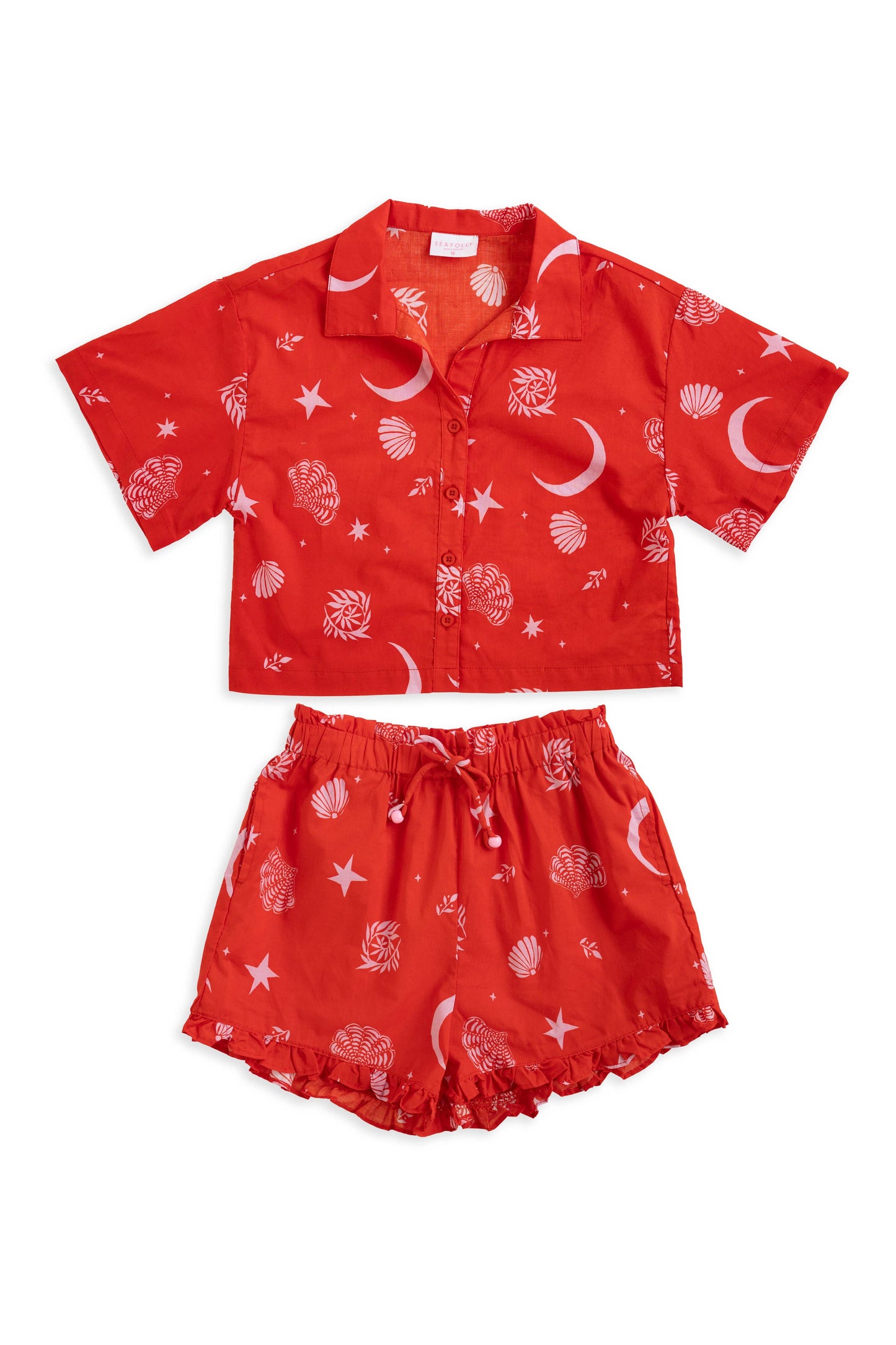 Yardage Shirt & Short Set Kids - Mykonos Red