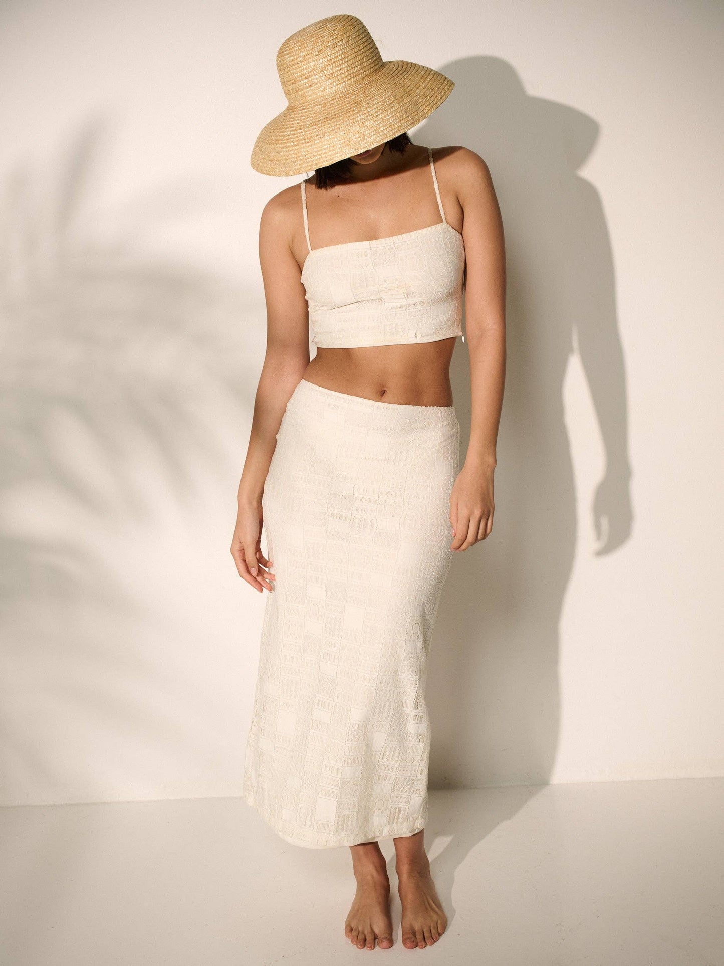 Angels Whisper Accessories - Wide Brim Straw Bucket Hat