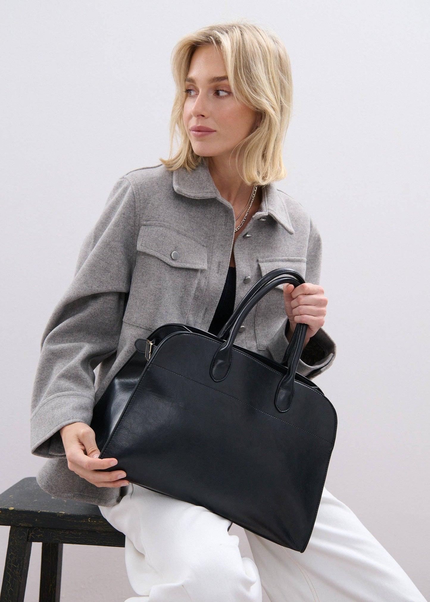 Clemence Tote Bag in Black