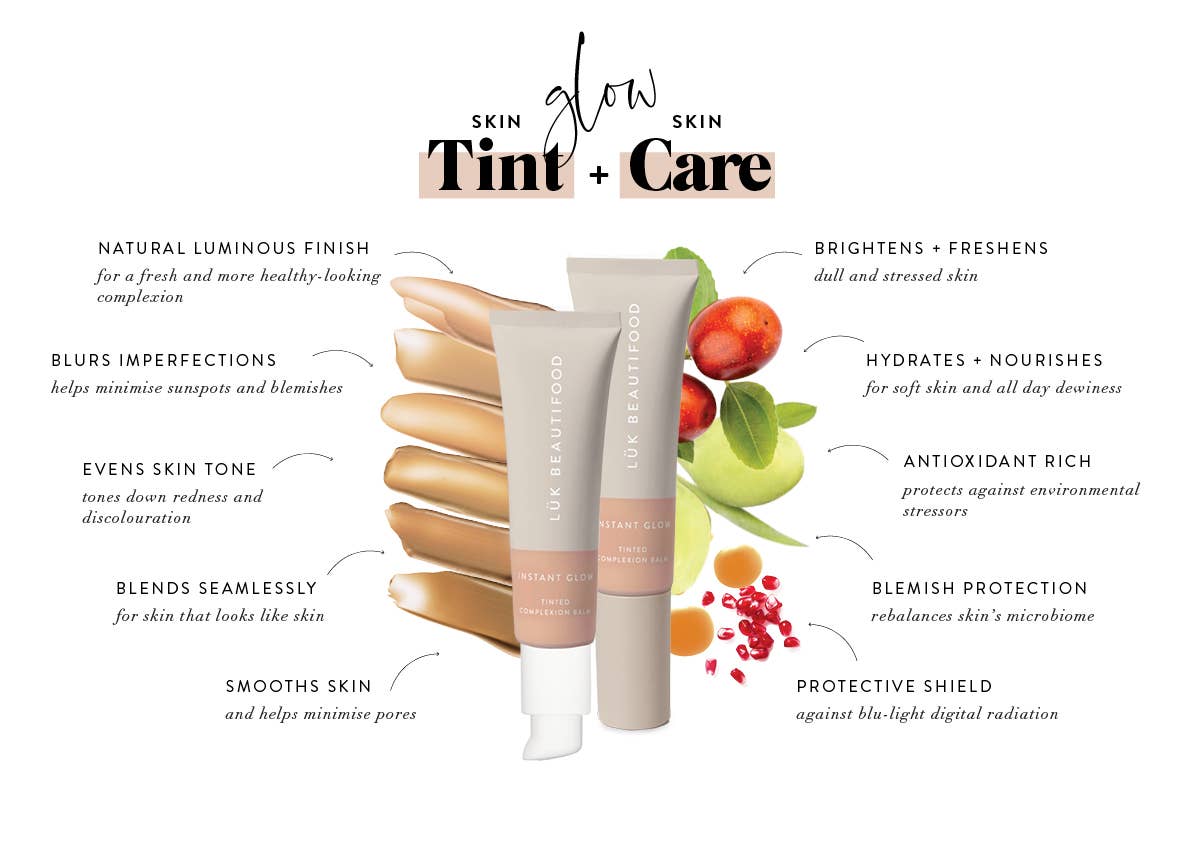 Luk Beautifood - NUDE 4 (Medium) - Instant Glow Tinted Complexion Balm 30ml