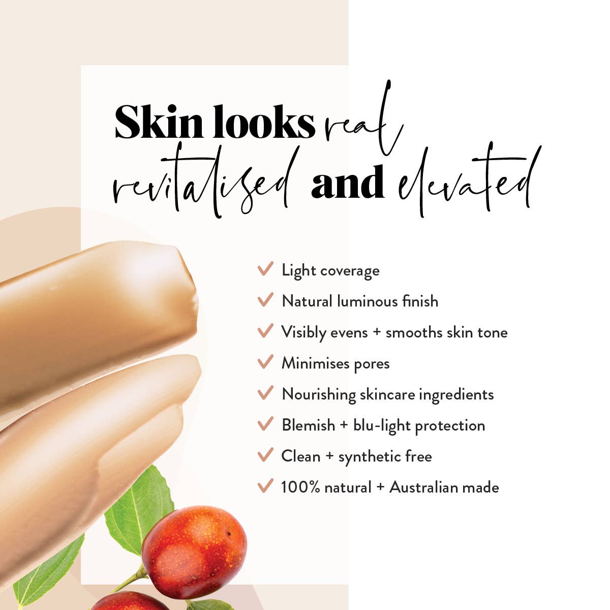 Luk Beautifood - NUDE 4 (Medium) - Instant Glow Tinted Complexion Balm 30ml